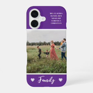 Coque iPhone 16 Moderne Photo Violet Coloré