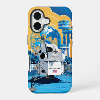 Coque iPhone 16 Module lunaire de la Foire mondiale (Jour) : Boîti
