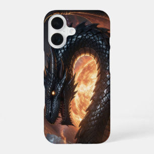 Coque iPhone 16 Monde des dragons – Le Royaume de feu et de magie´