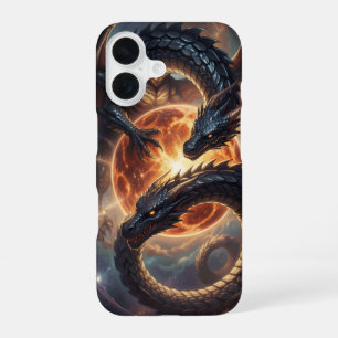 Coque iPhone 16 Monde des dragons – Le Royaume de feu et de magie´
