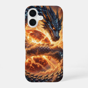 Coque iPhone 16 Monde des Dragons – Le Royaume du Feu et de la Mag