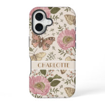 Monogramme botanique Fleur sauvage moderne et tend