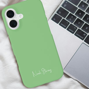 Coque iPhone 16 Monogramme moderne minimaliste élégant tendance ve