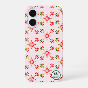 Coque iPhone 16 Monogramme Personnalisé Moderne Nom Portugal Tradi