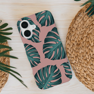 Coque iPhone 16 Monstère botanique tropicale Feuille Motif d'été