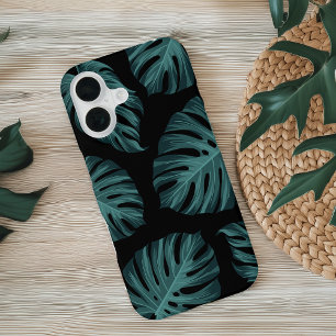 Coque iPhone 16 Monstère botanique tropicale Feuille Motif d'été