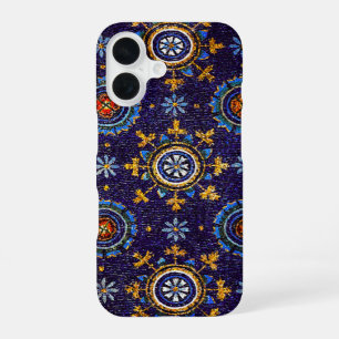 COQUE iPhone 16 MOSAÏQUES BYZANTINES DE RAVENNE,ÉTOILES,NUIT ÉTOIL