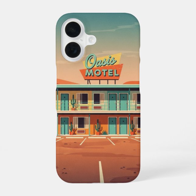 Coque iPhone 16 Motel de stationnement vide (Verso)