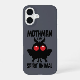 Coque iPhone 16 Mothman est mon animal spirituel silhouette