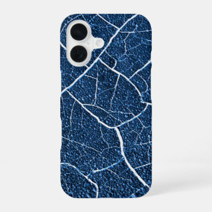 Coque iPhone 16 Motif abstrait de la nature bleue