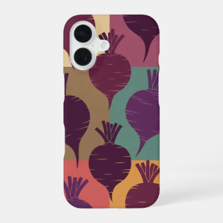 Coque iPhone 16 Motif Betterave Vintage