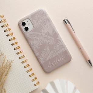 Coque iPhone 16 Motif botanique tropical de feuilles de palmier Ta