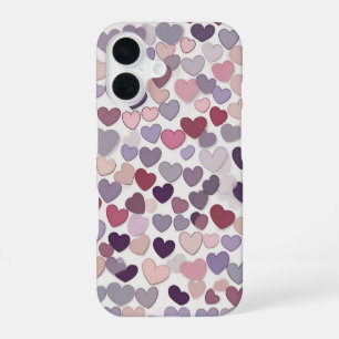 Coque iPhone 16 Motif cardiaque géométrique