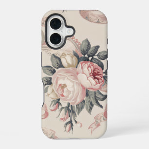 Coque iPhone 16 Motif Coquette Fleurs