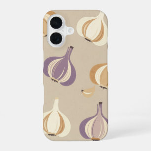 Coque iPhone 16 Motif de ail entier vintage