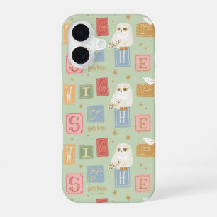 Coque iPhone 16 Motif de bloc de lettres de Hedwig Post