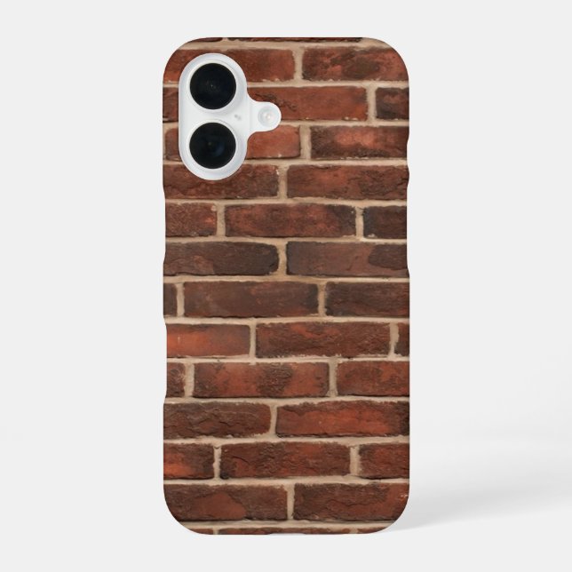 Coque iPhone 16 Motif de briques (Verso)