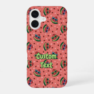 Coque iPhone 16 Motif de dessin de pastèque