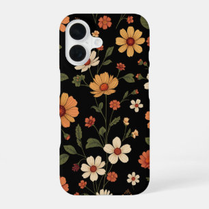 Coque iPhone 16 motif de fleurs sauvages