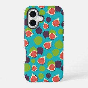 Coque iPhone 16 Motif de fruits d'été Figues méditerranéennes
