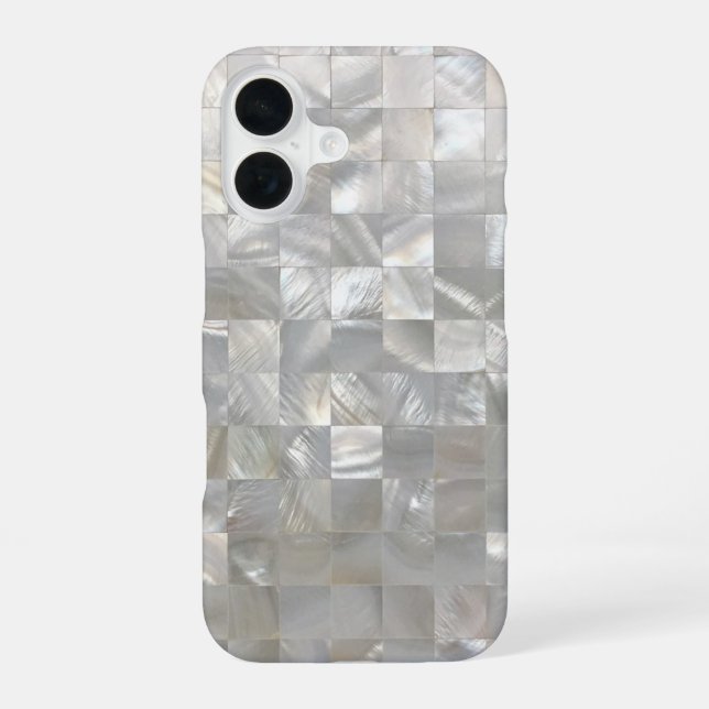 Coque iPhone 16 Motif de Nacre (Verso)