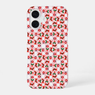 Coque iPhone 16 Motif de Noël festif