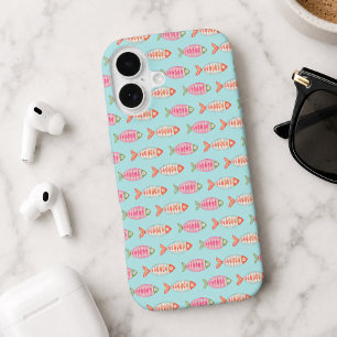 Coque iPhone 16 Motif de poissons colorés de l'été côtier