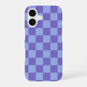 Coque iPhone 16 Motif de tableau de bord bleu et lavande