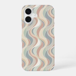 Coque iPhone 16 Motif de vague abstrait