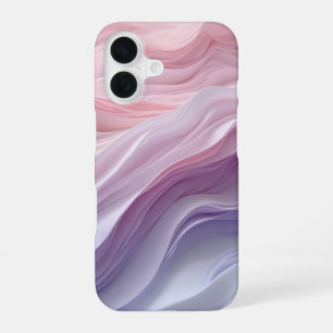 Coque iPhone 16 Motif de vague de calme Pastel