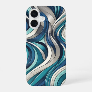 Coque iPhone 16 Motif de vague d'inspiration océanique