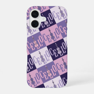 Coque iPhone 16 Motif de violoncelles colorés