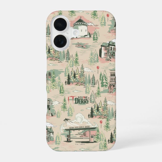 Coque iPhone 16 Motif des emplacements de derry (Verso)