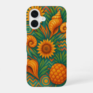 Coque iPhone 16 Motif d'été - Saison Tropicale