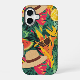 Coque iPhone 16 Motif Estival Coloré