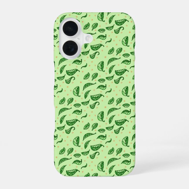 Coque iPhone 16 Motif feuille (Verso)