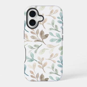 Coque iPhone 16 Motif floral aquarelle