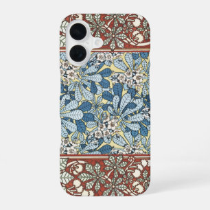 Coque iPhone 16 Motif floral de marronnier Art nouveau vintage