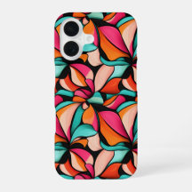 Motif Floral Rétro Coloré