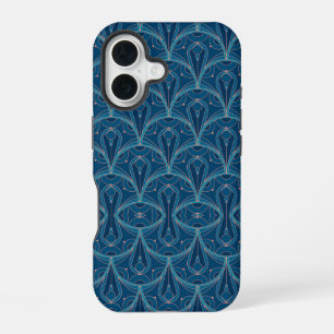 Coque iPhone 16 Motif géométrique Art Déco répétitif