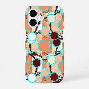 Coque iPhone 16 Motif géométrique du milieu du siècle