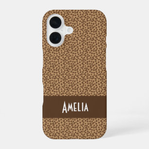 Coque iPhone 16 Motif imprimé léopard Personnaliser