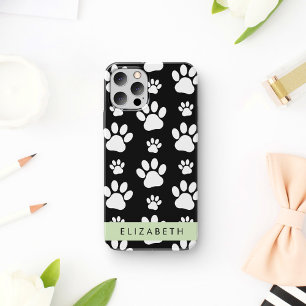 Coque iPhone 16 Motif mâle, Patrouilles de chien, Noir et Blanc, V