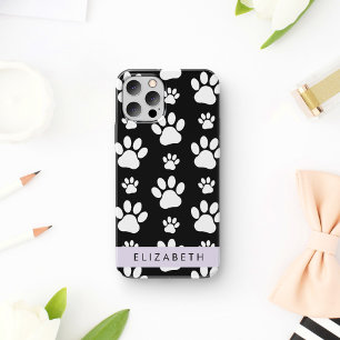 Coque iPhone 16 Motif mâle, Patrouilles de chien, Noir et Blanc, V