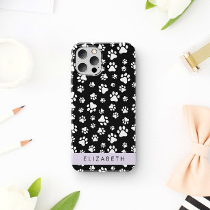 Coque iPhone 16 Motif mâle, Patrouilles de chien, Noir et Blanc, V