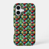 Motif mosaïque géométrique africain coloré