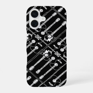 Coque iPhone 16 Motif musical de guitares