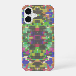 Coque iPhone 16 Motif Pixelisé Au-Delà Des Couleurs De L'Arc-En-Ci