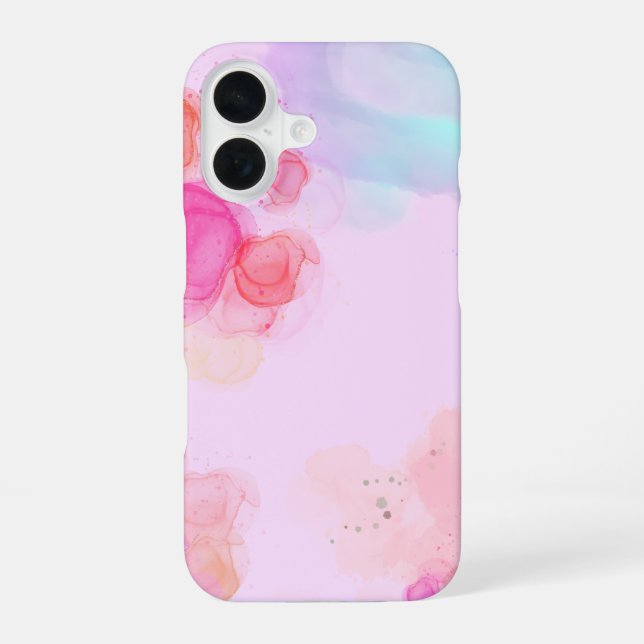 Coque iPhone 16 Motif rose (Verso)