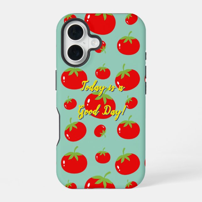 Coque iPhone 16 Motif Tomate Rouge (Verso)